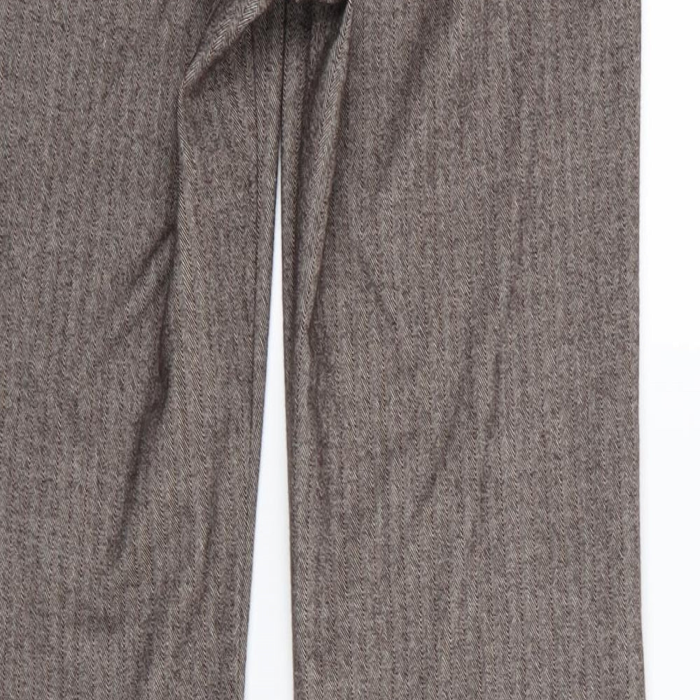 Jane Norman Womens Brown   Trousers  Size 10 L32 in