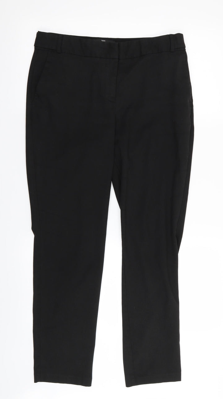 NEXT Womens Black Trousers Size 10 L28 in