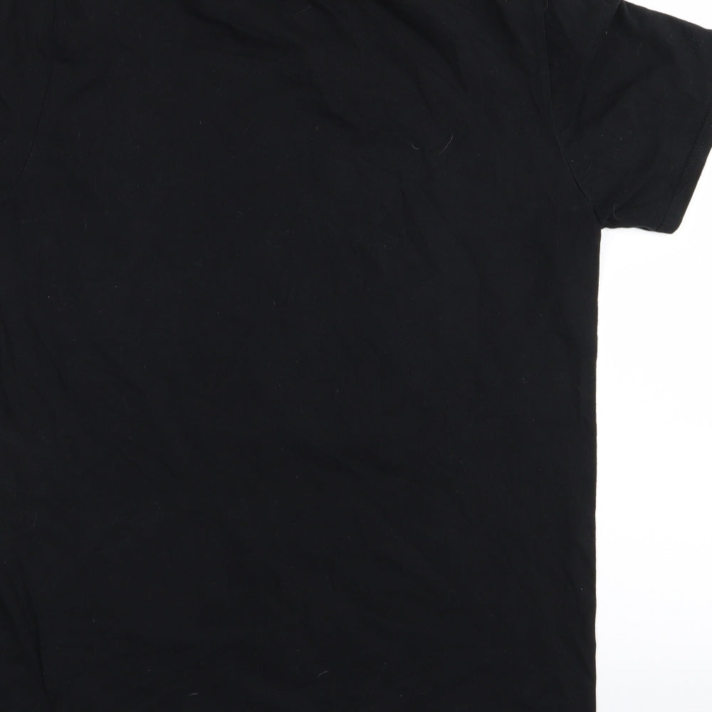 guns n rocks Mens Black    T-Shirt Size M