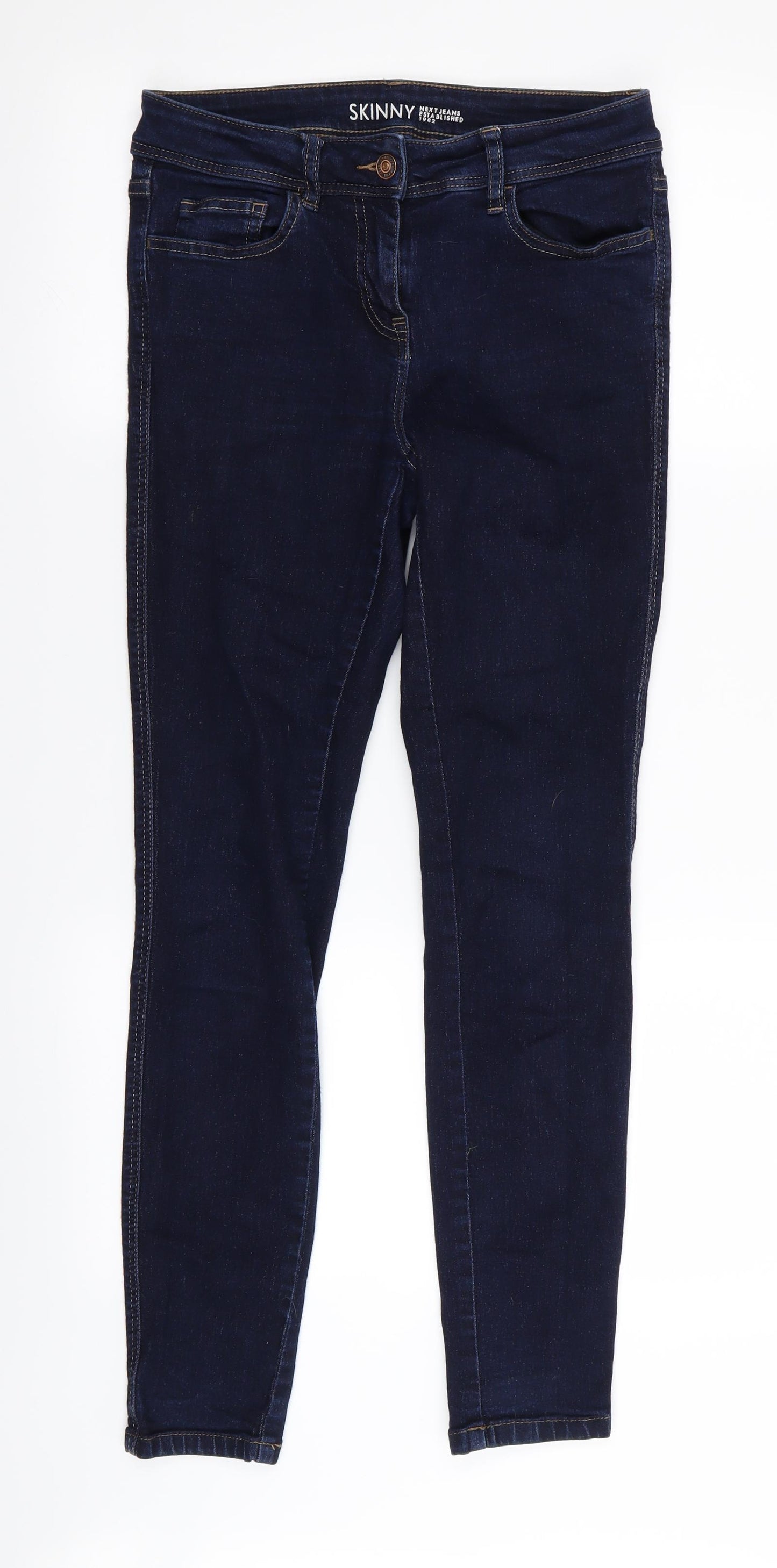 NEXT Womens Blue   Skinny Jeans Size 8 L28 in