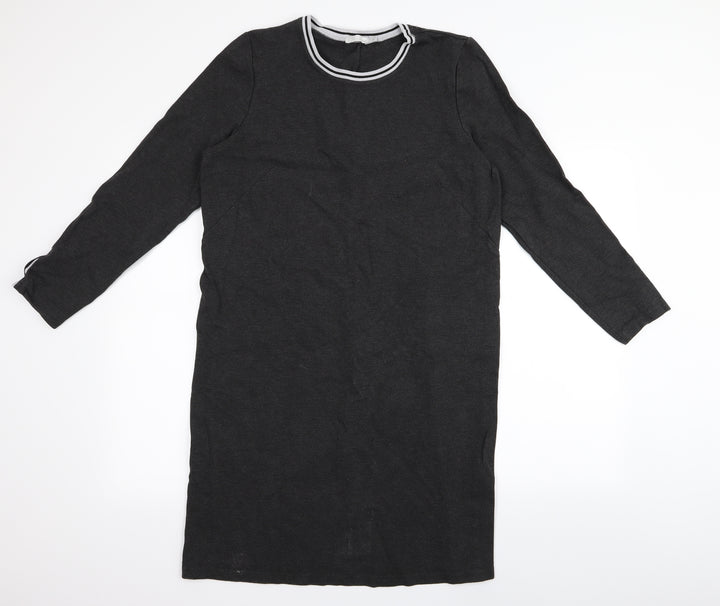 GR nature Womens Grey T-Shirt Dress Size 12