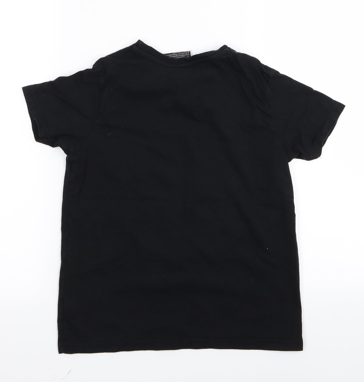Asda George Boys Black   Basic T-Shirt Size 9-10 Years  - christmas/playstation