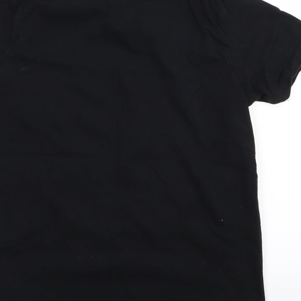 Asda George Boys Black   Basic T-Shirt Size 9-10 Years  - christmas/playstation