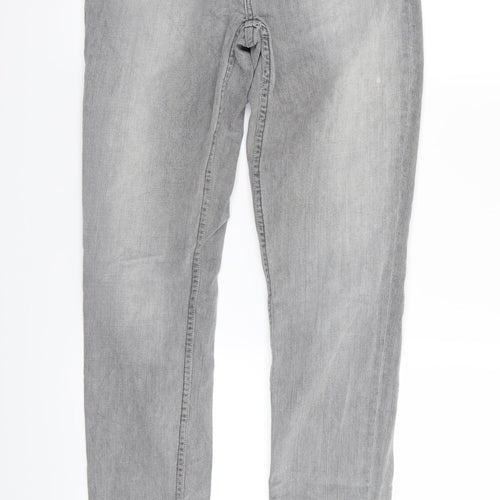 Preworn Womens Grey   Straight Jeans Size 26 in L33 in
