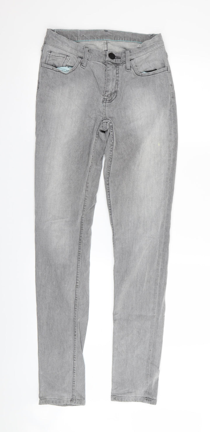 Preworn Womens Grey   Straight Jeans Size 26 in L33 in