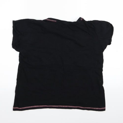 Primark Womens Black Solid  Top Pyjama Top Size 10