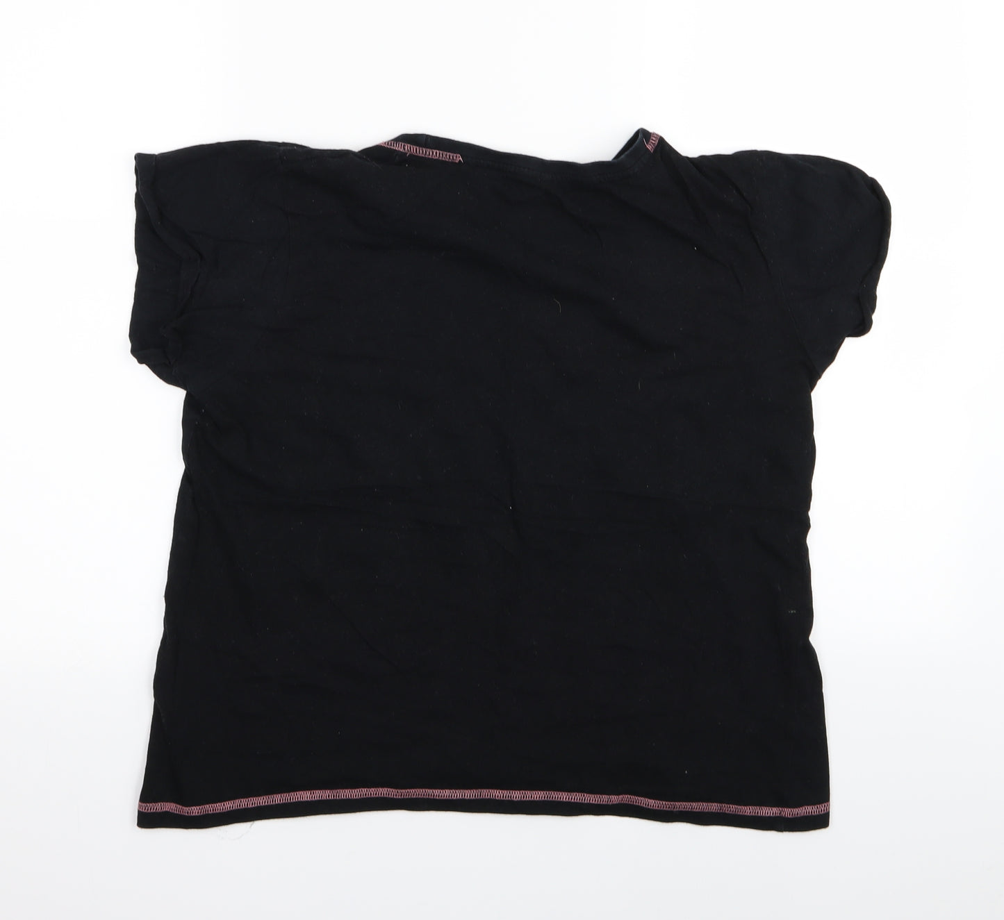 Primark Womens Black Solid  Top Pyjama Top Size 10