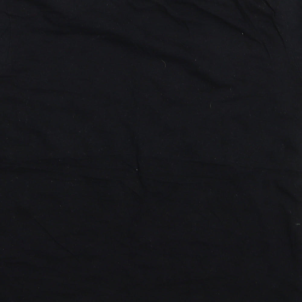 Primark Womens Black Solid  Top Pyjama Top Size 10