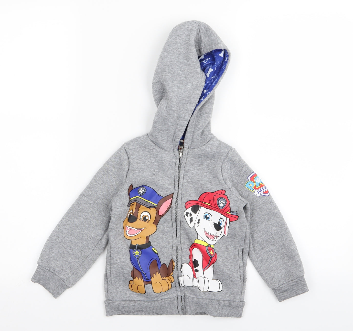 Nickleodeon Boys Grey   Full Zip Jumper Size 2-3 Years  - PAW PATROL