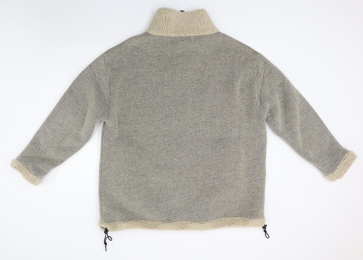 Urban Kamaflage Mens Beige  Knit Jacket Coat Size L