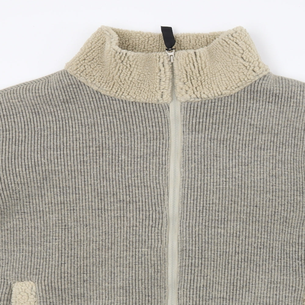 Urban Kamaflage Mens Beige  Knit Jacket Coat Size L