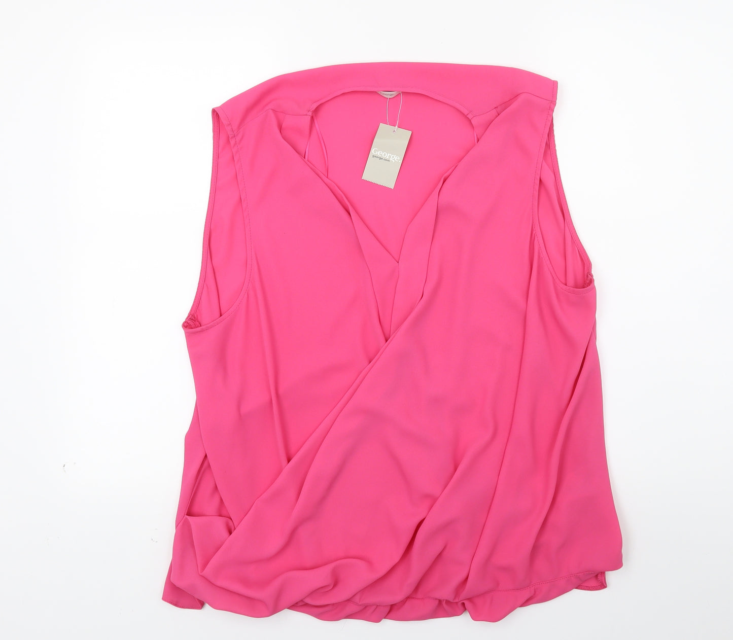 George Womens Pink   Basic Blouse Size 22