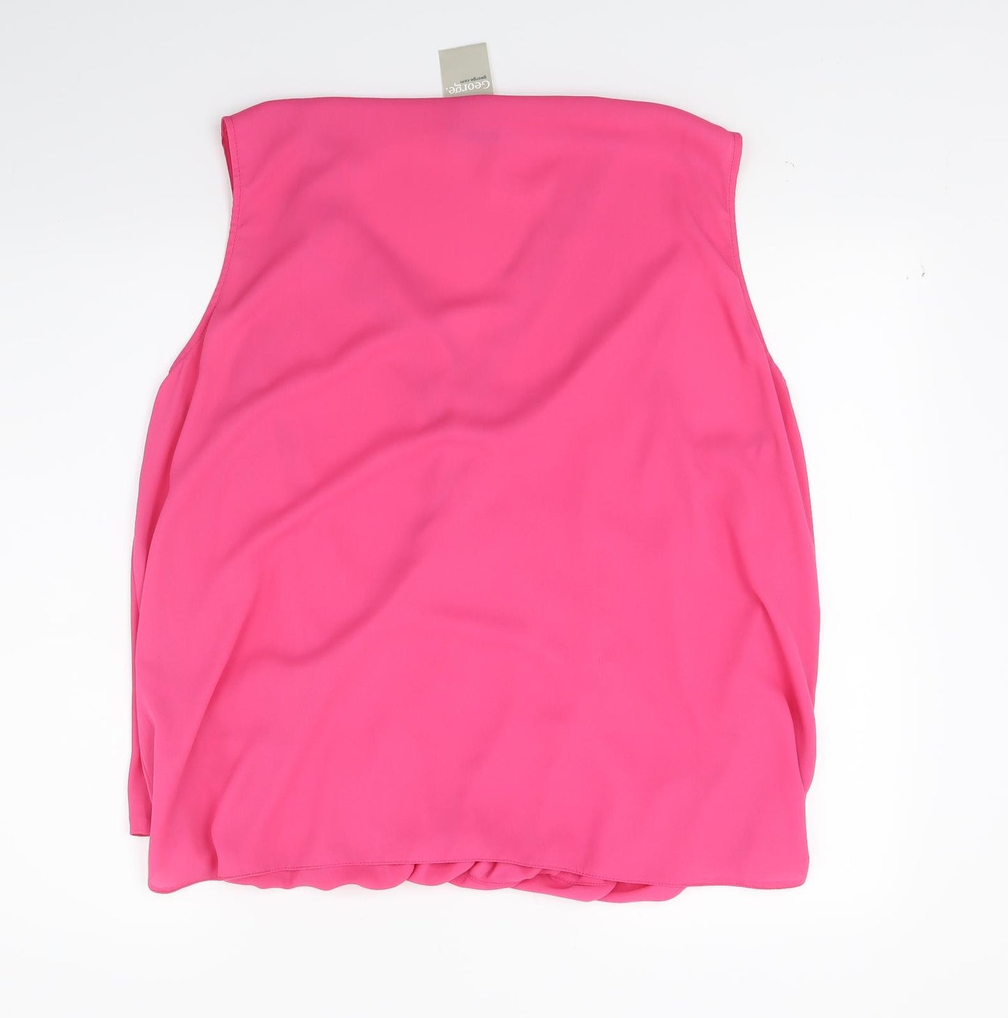 George Womens Pink   Basic Blouse Size 22