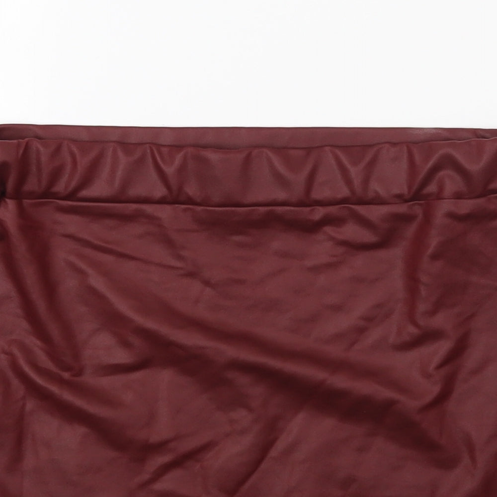 Boohoo Womens Brown   Mini Skirt Size 8