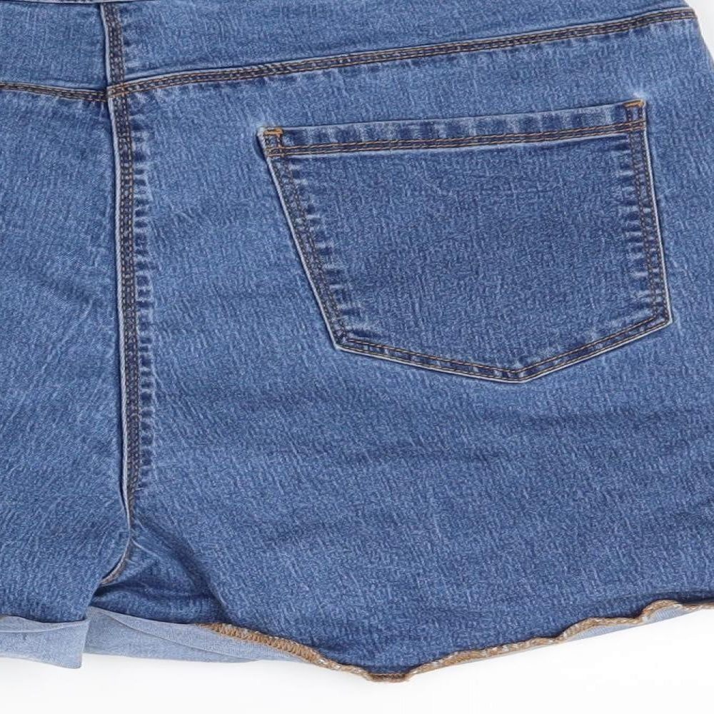 Papaya Womens Blue  Denim Cut-Off Shorts Size 14