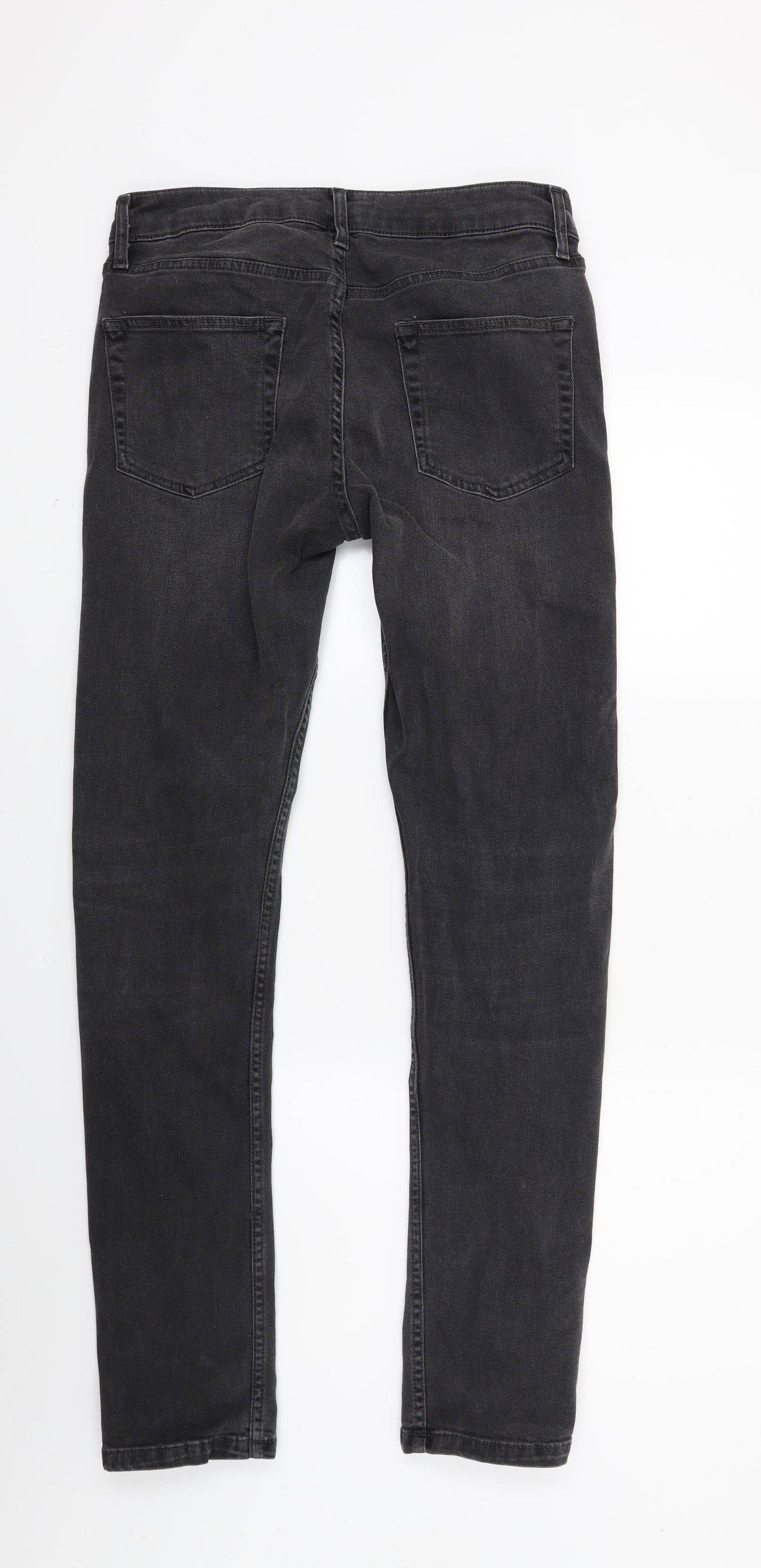 Topman Mens Black  Denim Skinny Jeans Size 30 L32 in