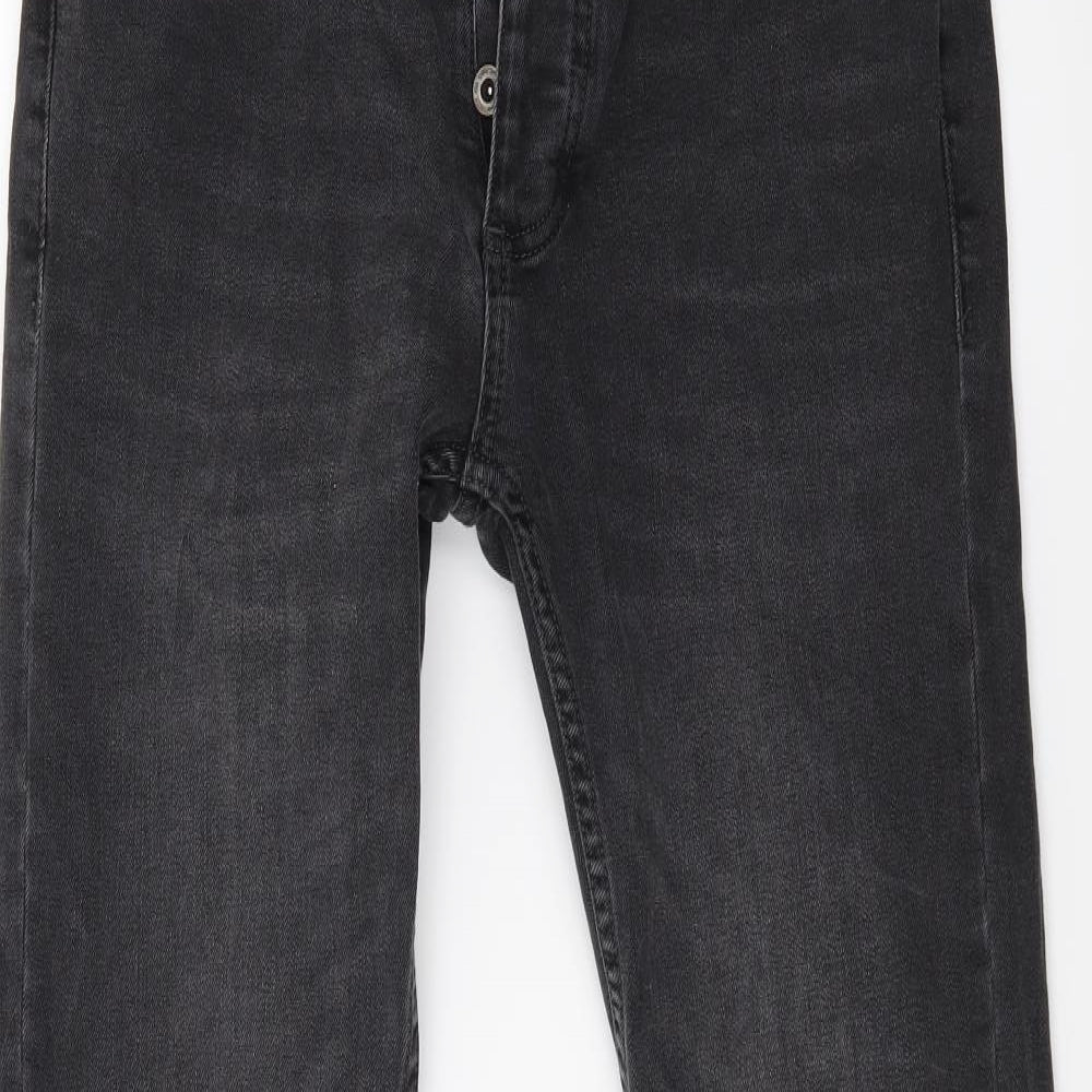 Topman Mens Black  Denim Skinny Jeans Size 30 L32 in