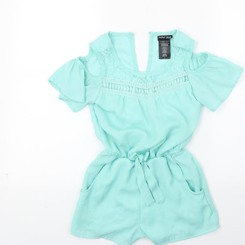 papaer doll Womens Green   Shorts One-Piece Size 8