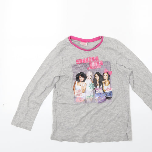 Brando Girls Grey  Jersey Basic T-Shirt Size 7-8 Years  - Littile Mix