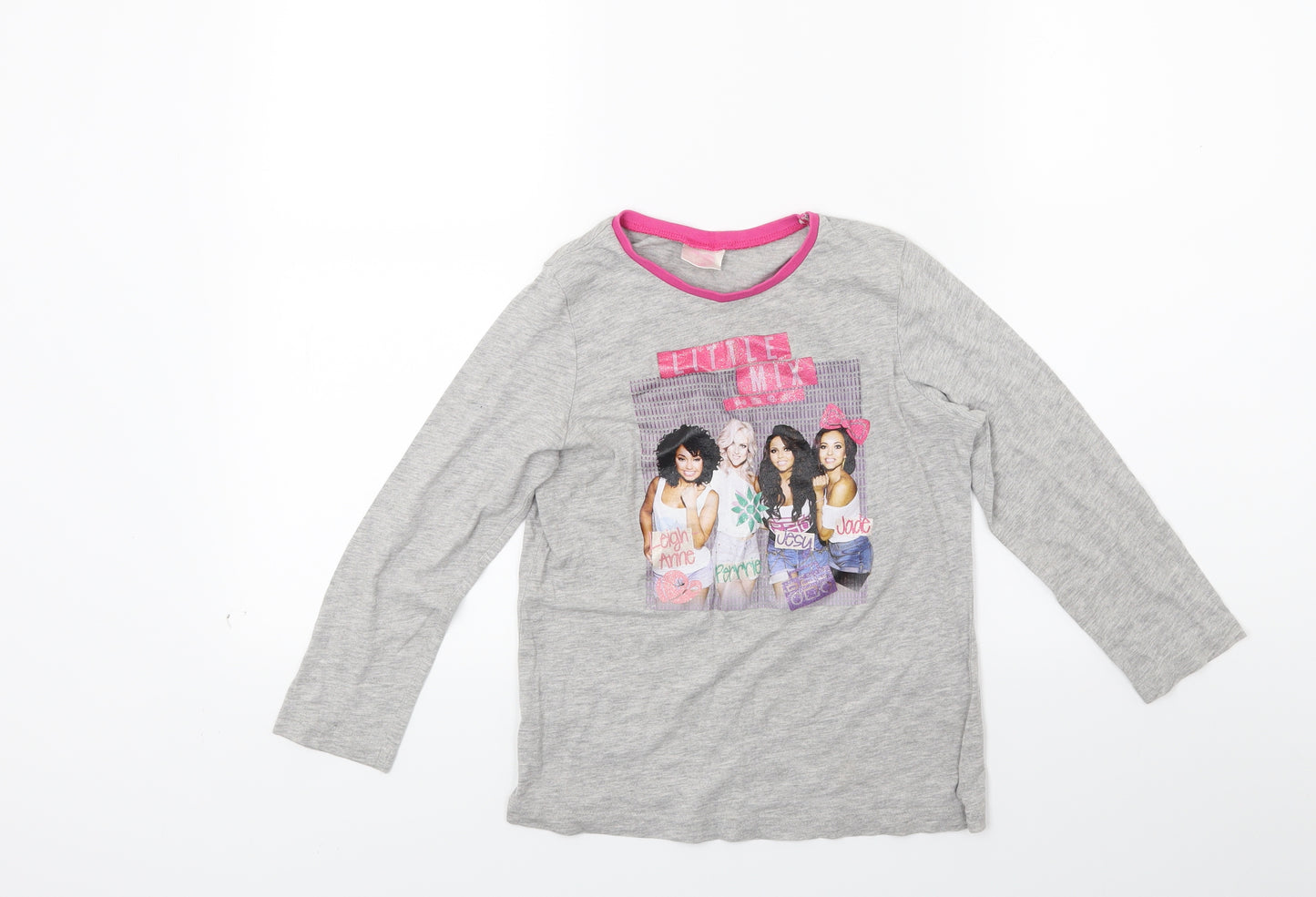 Brando Girls Grey  Jersey Basic T-Shirt Size 7-8 Years  - Littile Mix