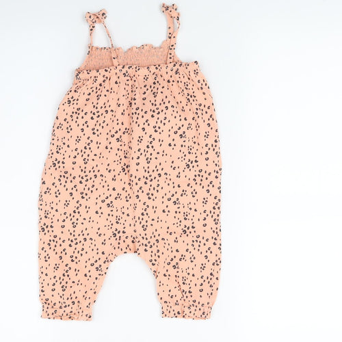 H&M  Orange Animal Print  Trousers One-Piece Size 9-12 Months