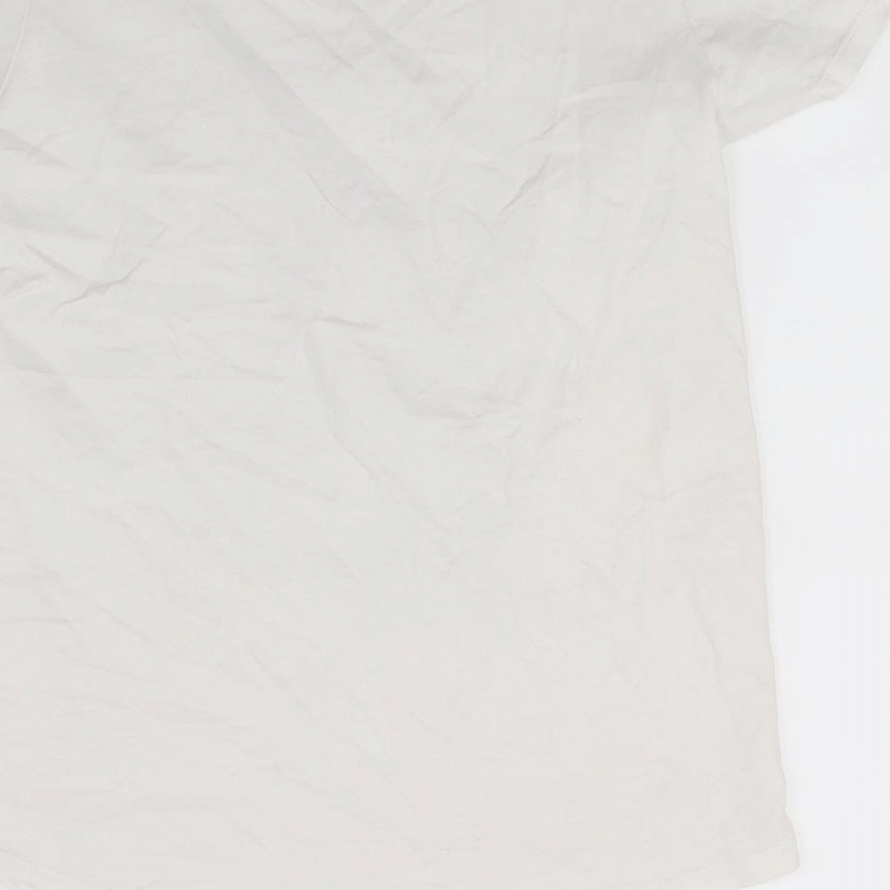 Nut meg Girls White  Jersey Basic T-Shirt Size 13 Years  - cat print
