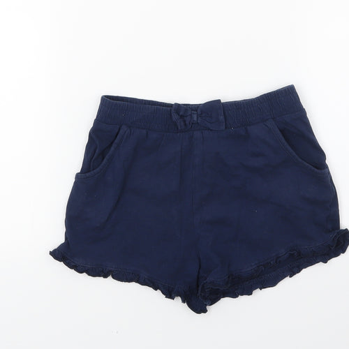 TU Girls Blue  Jersey Hot Pants Shorts Size 7 Years