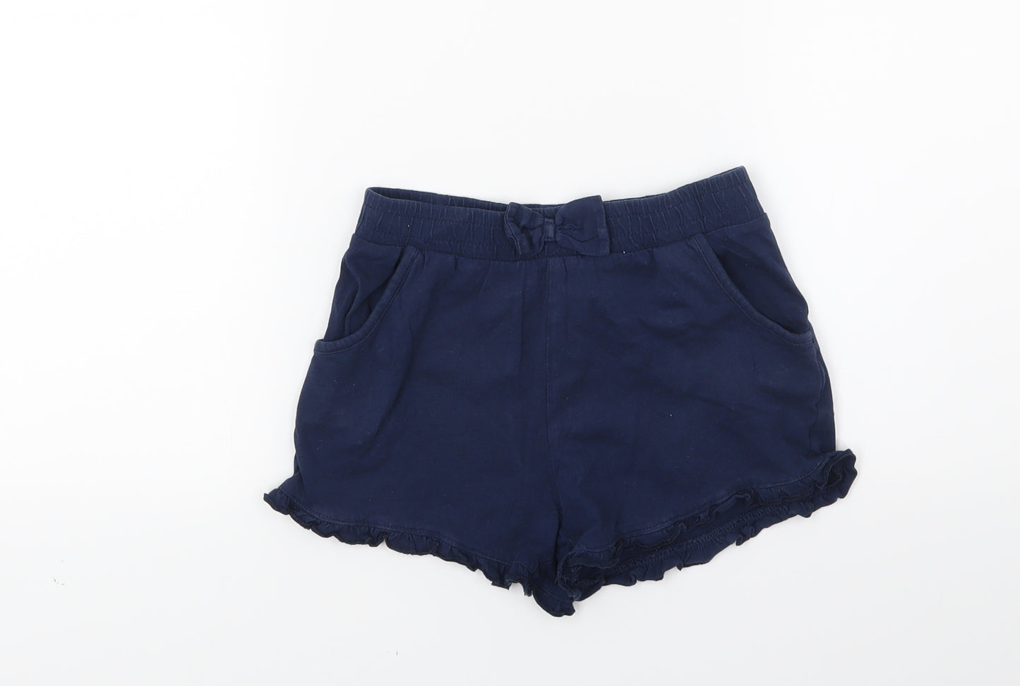 TU Girls Blue  Jersey Hot Pants Shorts Size 7 Years