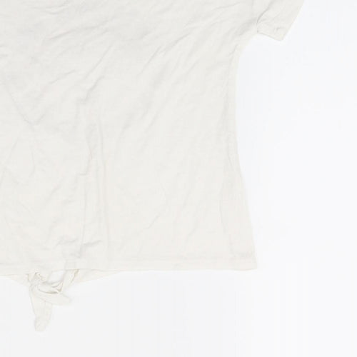 TU Girls White  Jersey Basic T-Shirt Size 6-7 Years  - believe in your elf