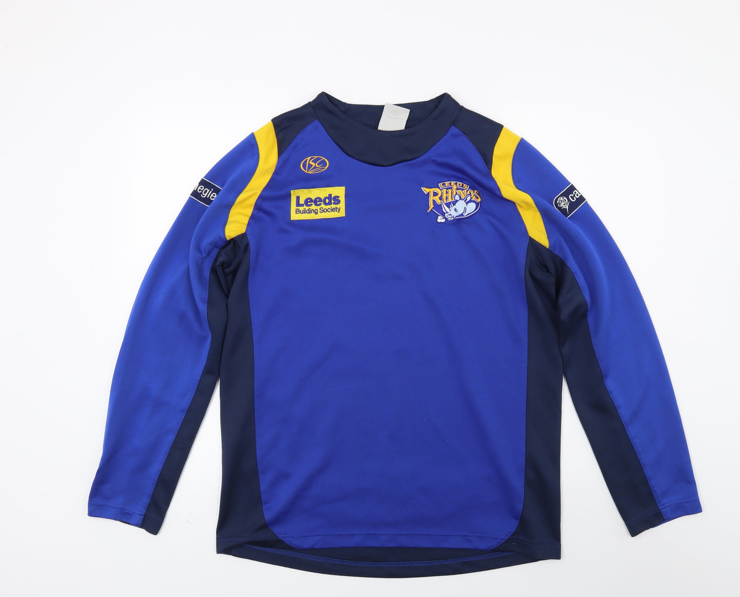 Isc Mens Blue   Pullover Sweatshirt Size L  - Leeds rhinos Rugby