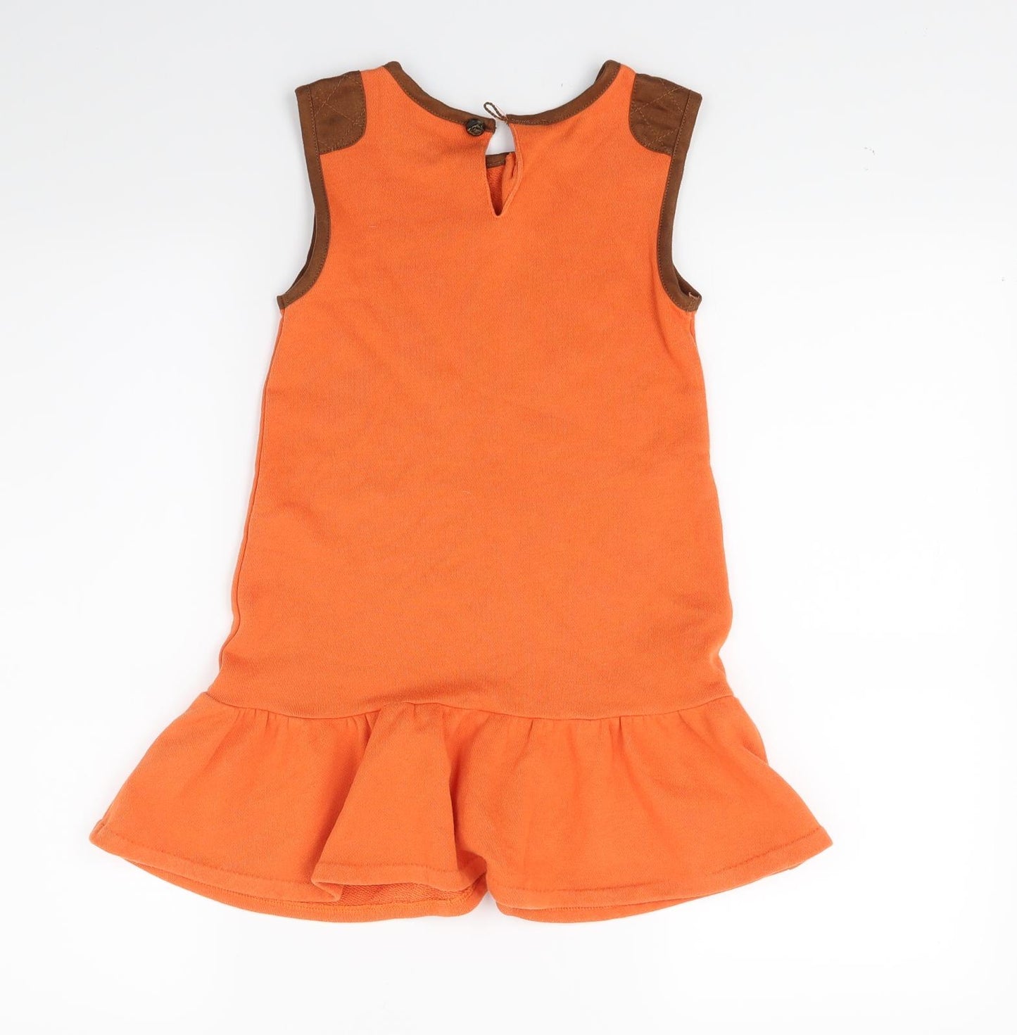 Ralph Lauren Girls Orange   Fit & Flare  Size 6-7 Years