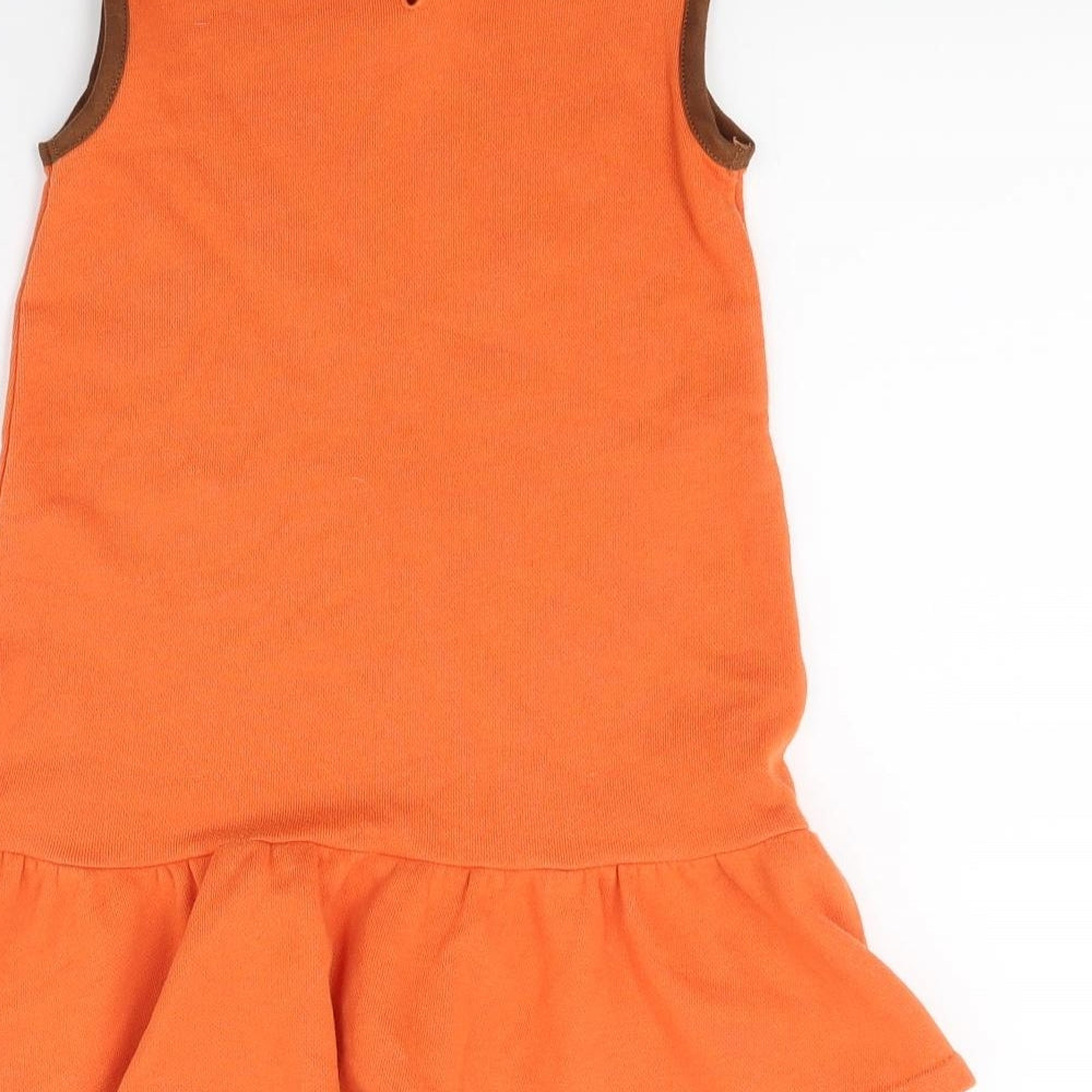 Ralph Lauren Girls Orange   Fit & Flare  Size 6-7 Years