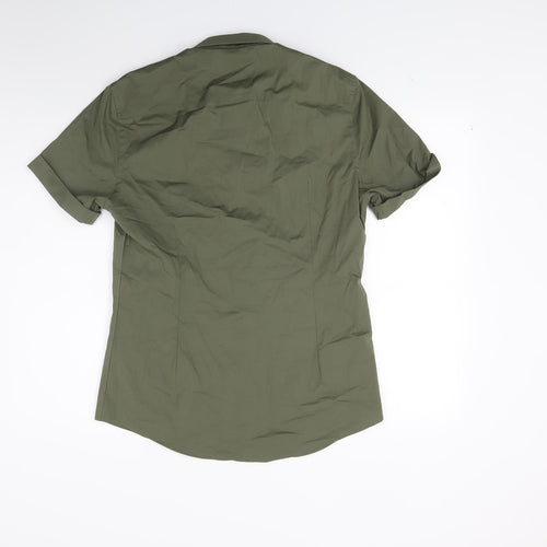New Look Mens Green    Button-Up Size M