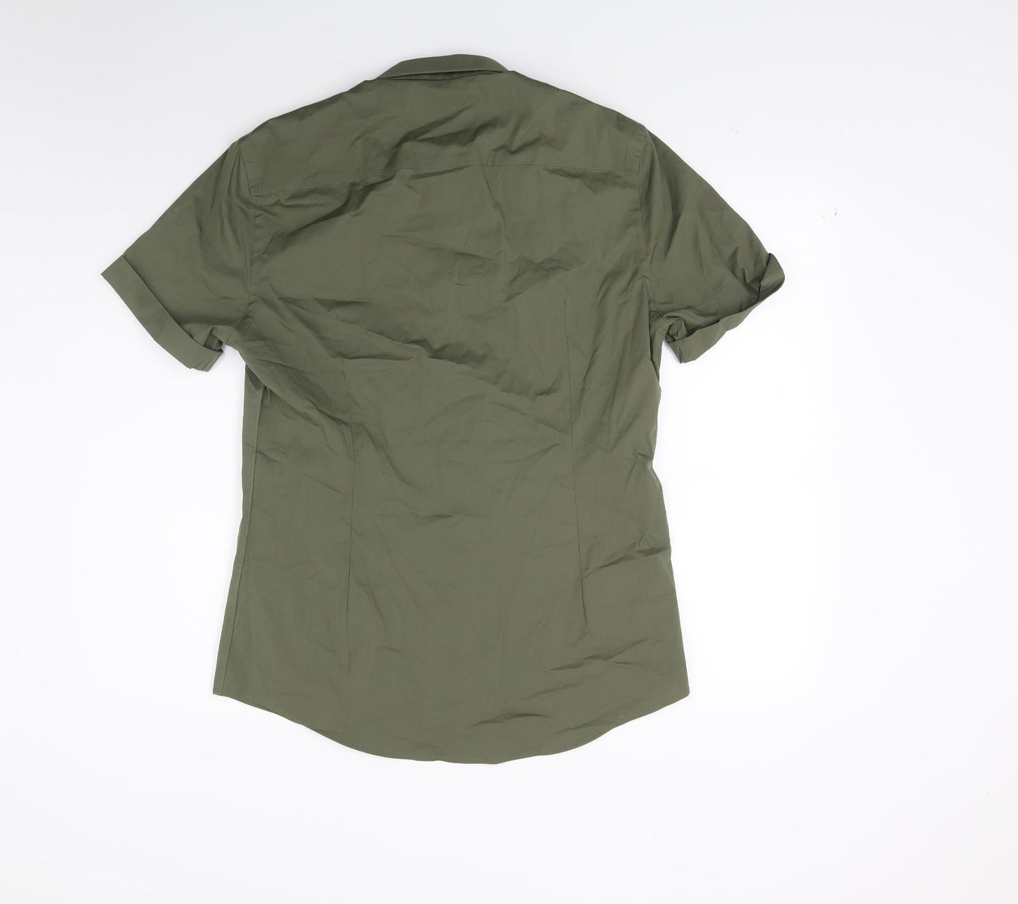 New Look Mens Green    Button-Up Size M