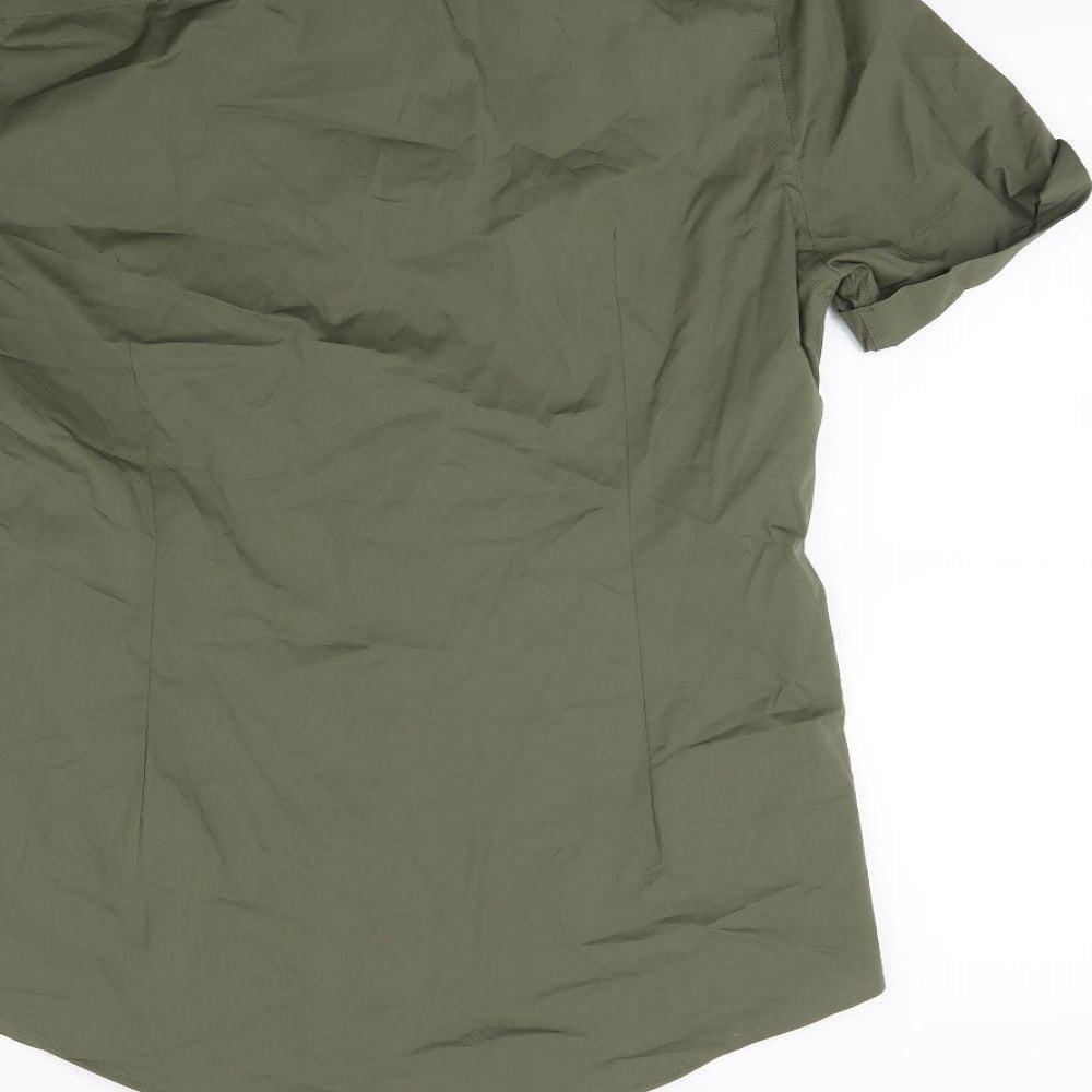 New Look Mens Green    Button-Up Size M