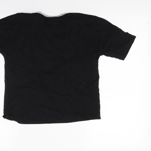 F&F Girls Black   Cropped T-Shirt Size 11-12 Years  - Cool girls club
