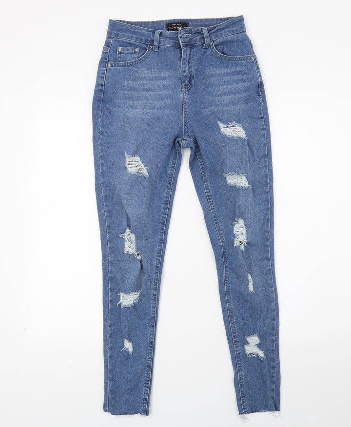 Select Womens Blue Denim Skinny Jeans Size 8 L25 in
