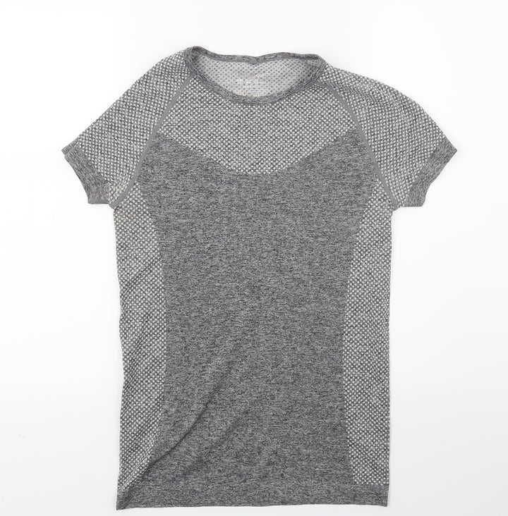 Workout Womens Grey Basic Casual Size 10