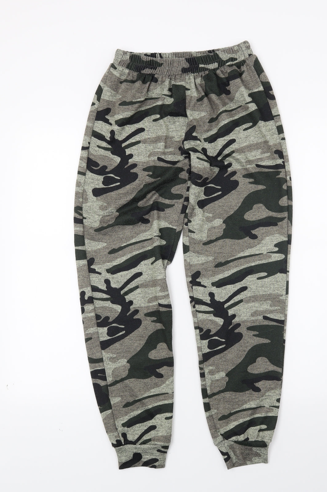 New Look Girls Green Camouflage  Jogger Trousers Size 10 Years