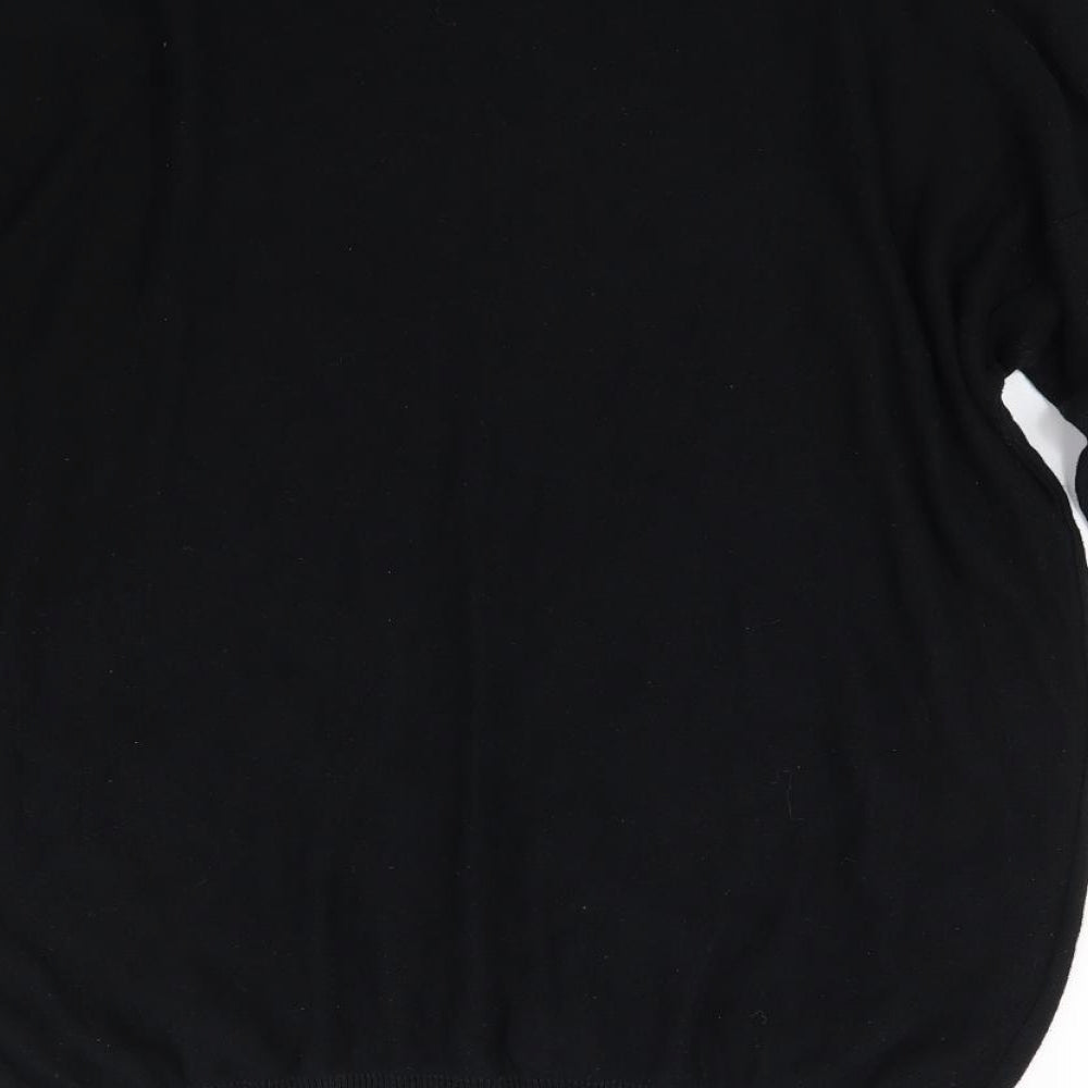 H&M Womens Black  Knit Pullover Jumper Size 12