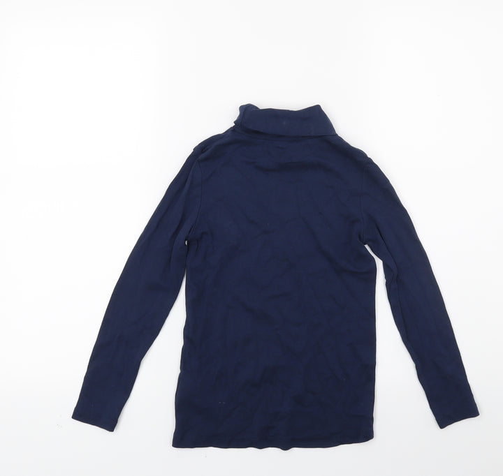 H&M Girls Blue Pullover Jumper Size 7-8 Years