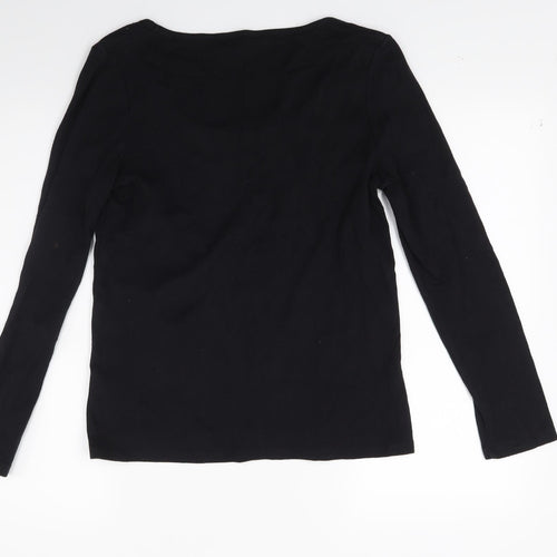 Joann hope Womens Black  Knit Pullover Jumper Size 14