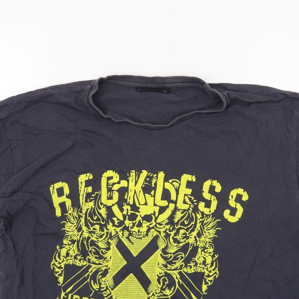Ceader wood state Mens Grey    T-Shirt Size M  - Reckless