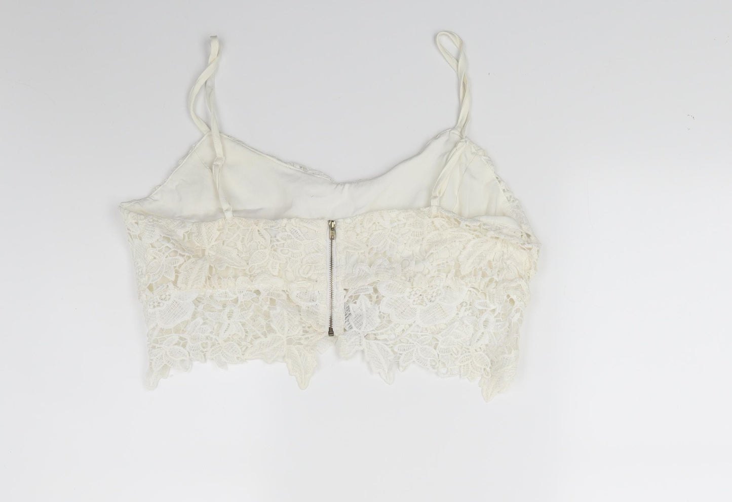 Cameo rose Womens White  Rayon Camisole Blouse Size 14