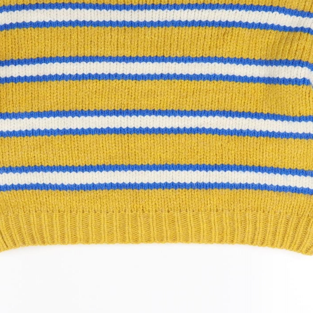 New Look Girls Yellow  Knit Pullover Jumper Size 12 Years  - New York  1996
