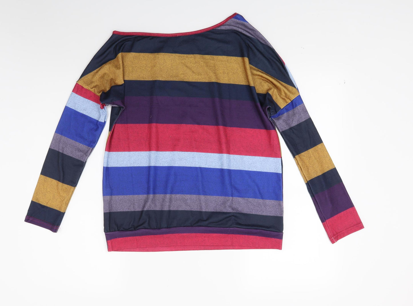 Yoins Womens Multicoloured Striped  Pullover Jumper Size 8