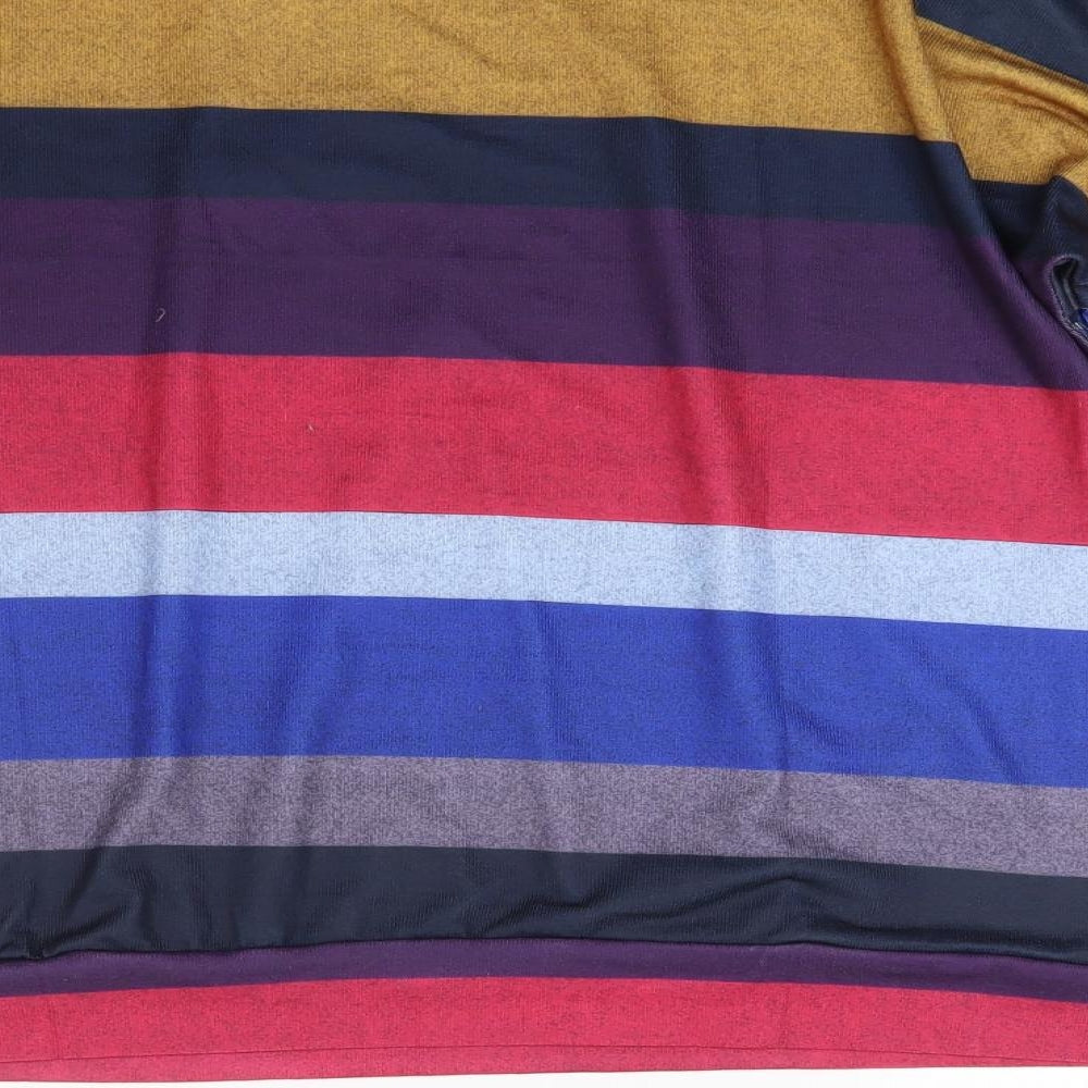 Yoins Womens Multicoloured Striped  Pullover Jumper Size 8