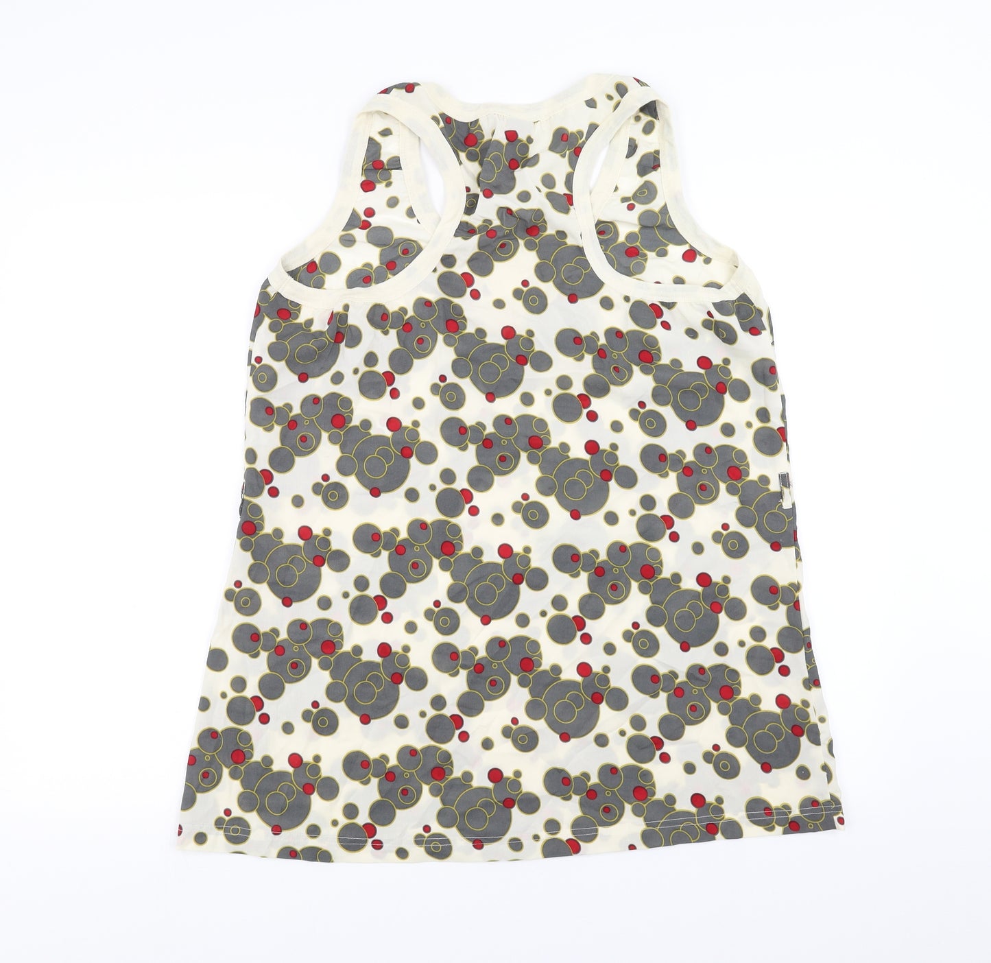 VERO MODA Womens Beige Geometric  Basic Tank Size XL