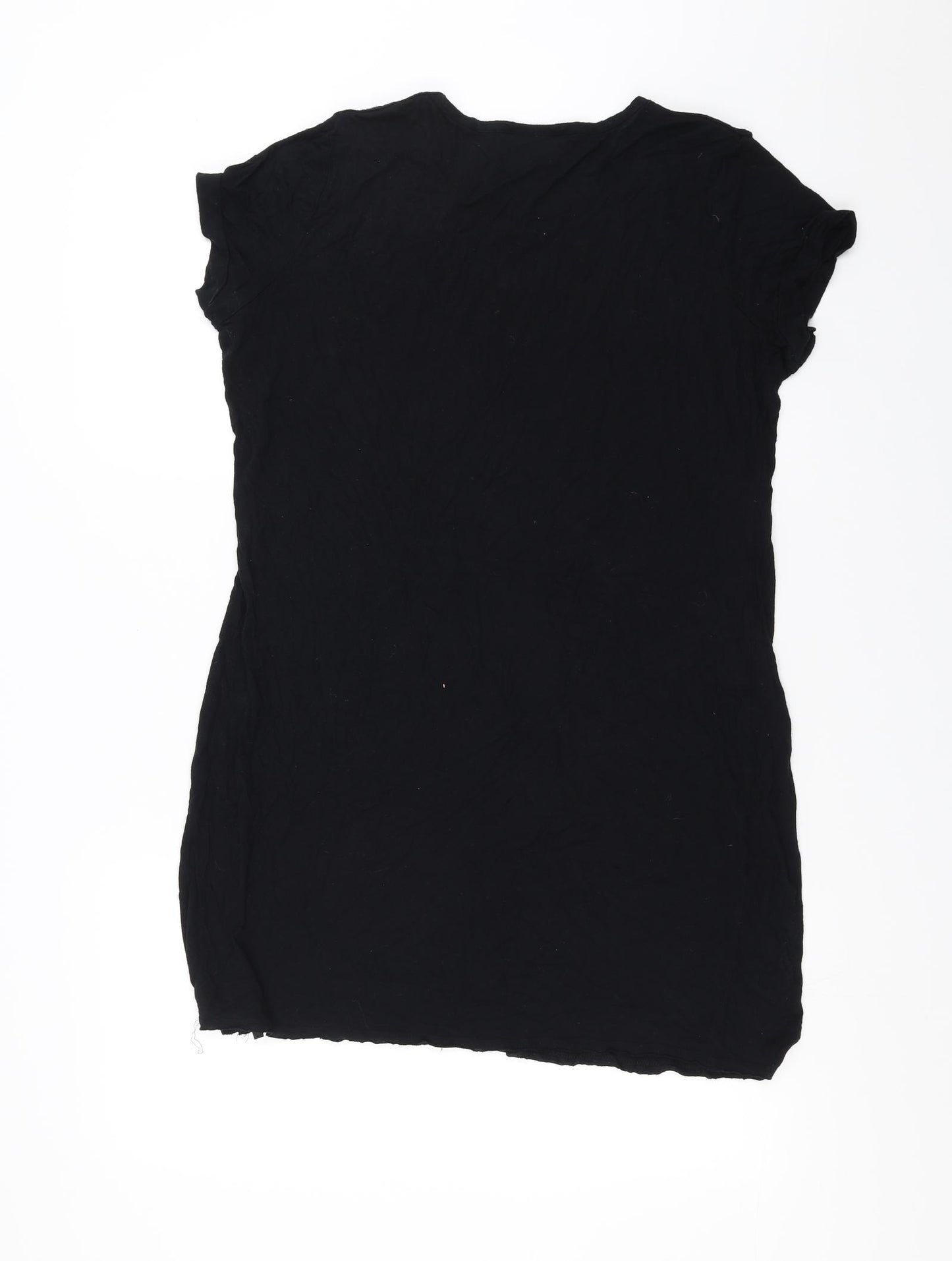 George Womens Black   T-Shirt Dress  Size 20  - beaded shoulder