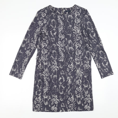 French Connection Womens Purple Geometric  Shift  Size 10